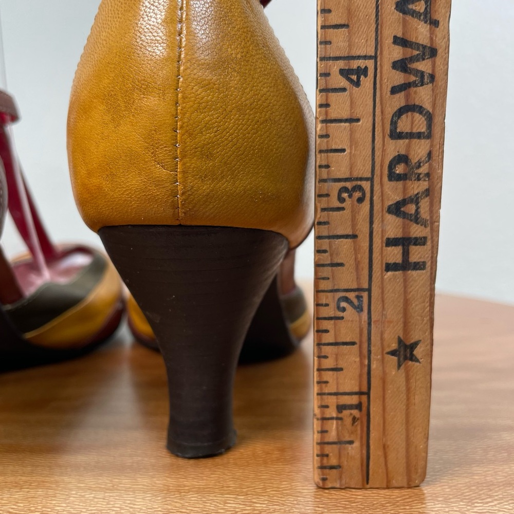 JEFFREY CAMPBELL Ibiza Last Dance Multicolor  T-Strap Mary Jane Heels Pump SZ 10 - Picture 12 of 16